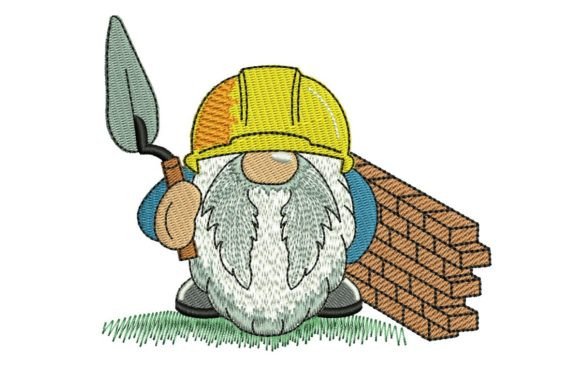 Bricklayer Gnome Embroidery Review