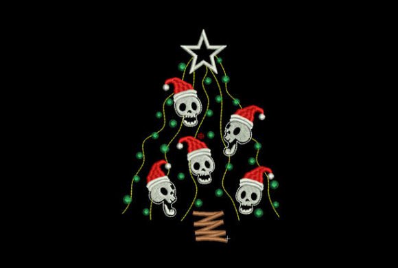 Funny Christmas Tree Embroidery