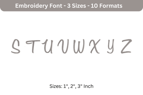 Sweet Bee Font Uppercase S to Z Review